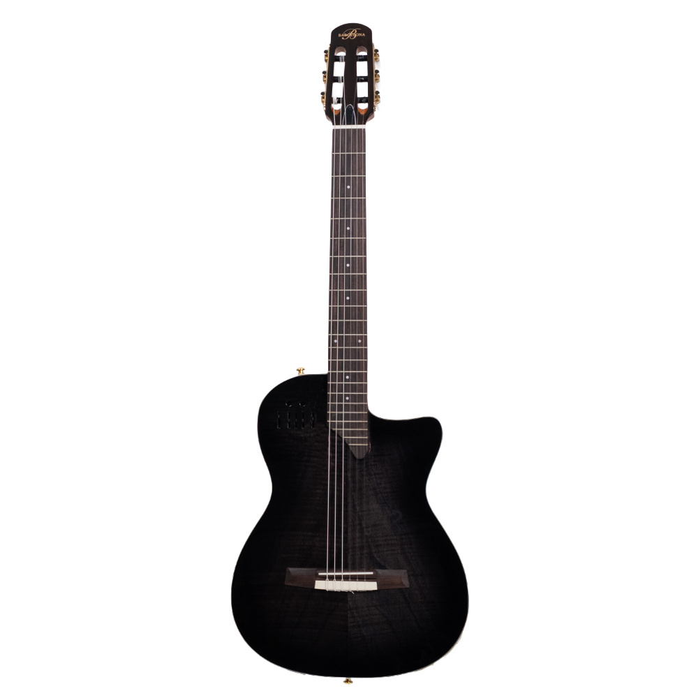 Barcelona EL TORO-TBK İnce Kasa Siyah Elektro Klasik Gitar